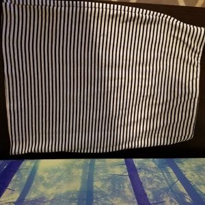 Striped high waist mini skirt